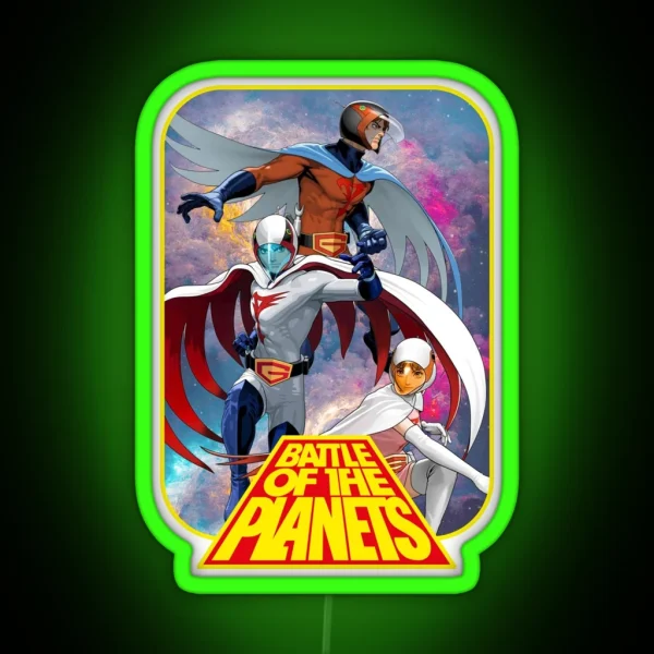 Battle Of The Planets RGB Neon Sign