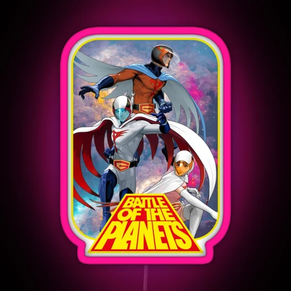 Battle Of The Planets RGB Neon Sign