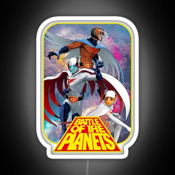 Battle Of The Planets RGB Neon Sign