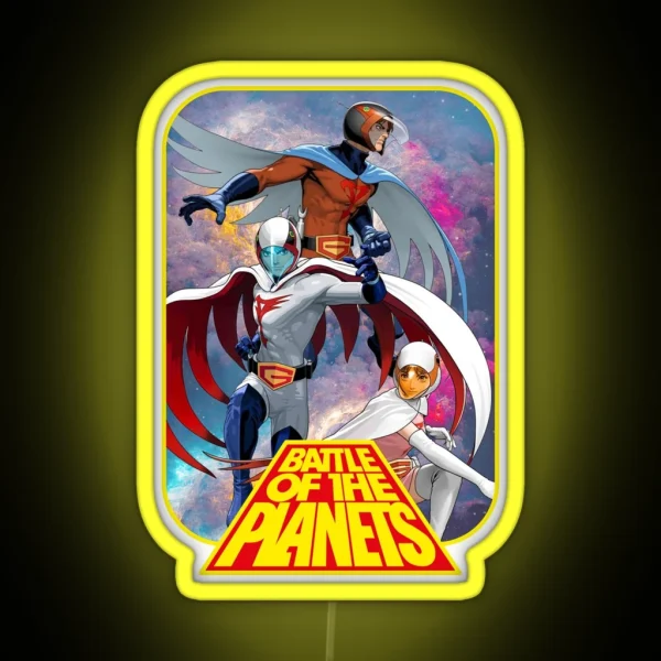Battle Of The Planets RGB Neon Sign