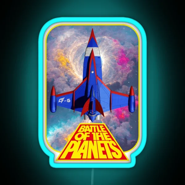 Battle Of The Planets RGB Neon Sign