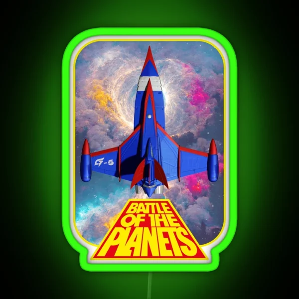 Battle Of The Planets RGB Neon Sign