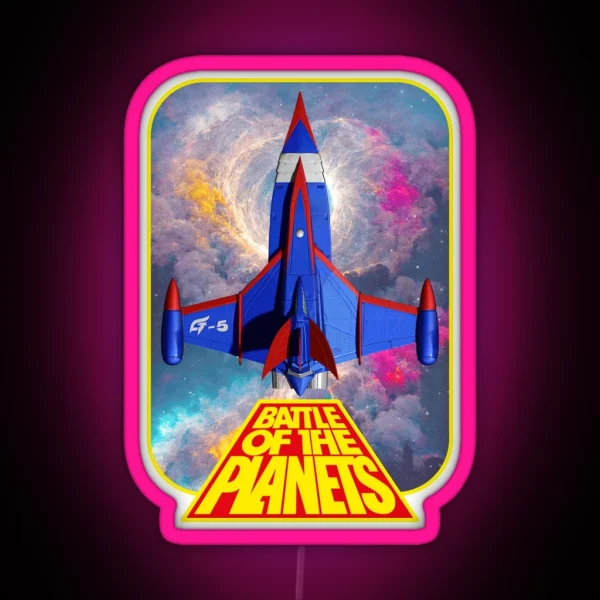 Battle Of The Planets RGB Neon Sign