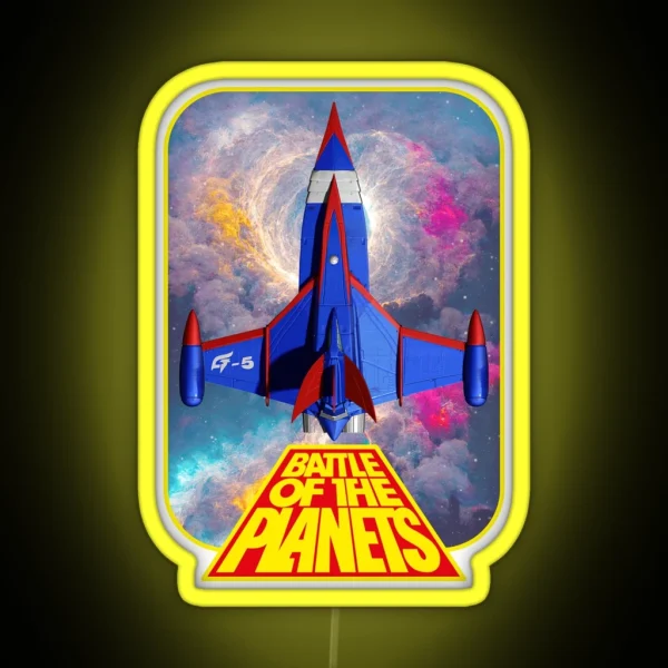 Battle Of The Planets RGB Neon Sign