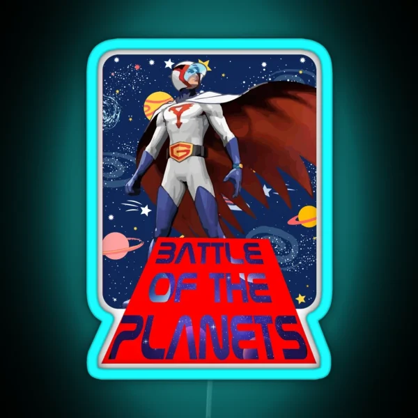 BATTLE OF THE PLANETS RGB Neon Sign