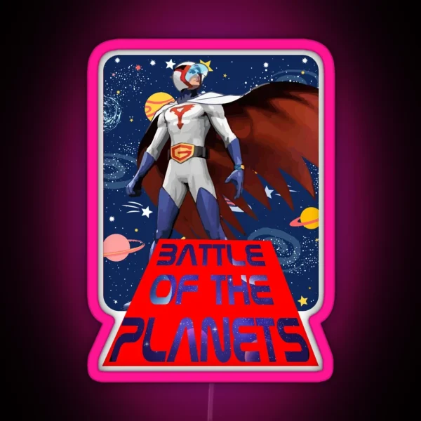 BATTLE OF THE PLANETS RGB Neon Sign