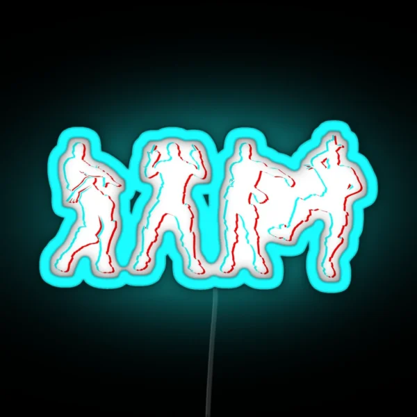 Battle Royale Victory Dance Cool Justice Dance RGB Neon Sign