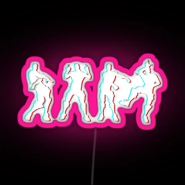 Battle Royale Victory Dance Cool Justice Dance RGB Neon Sign