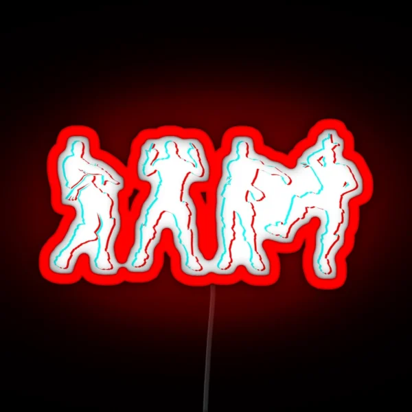 Battle Royale Victory Dance Cool Justice Dance RGB Neon Sign