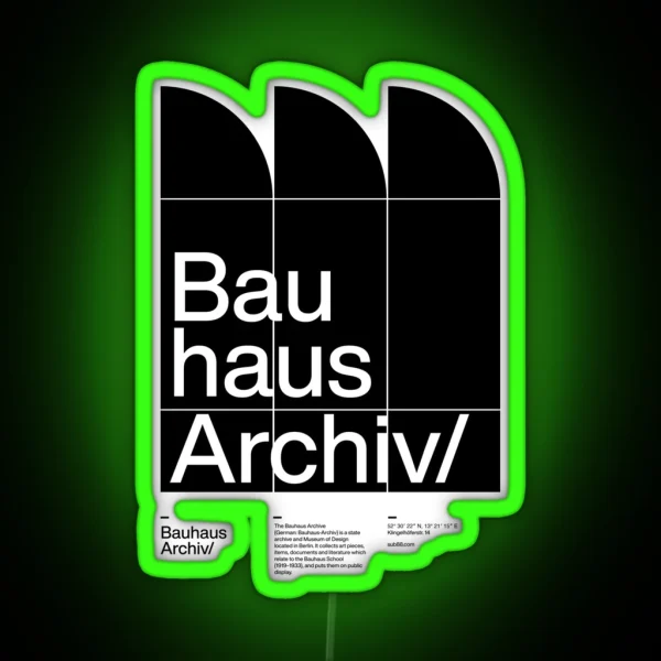 Bauhaus Archiv RGB Neon Sign