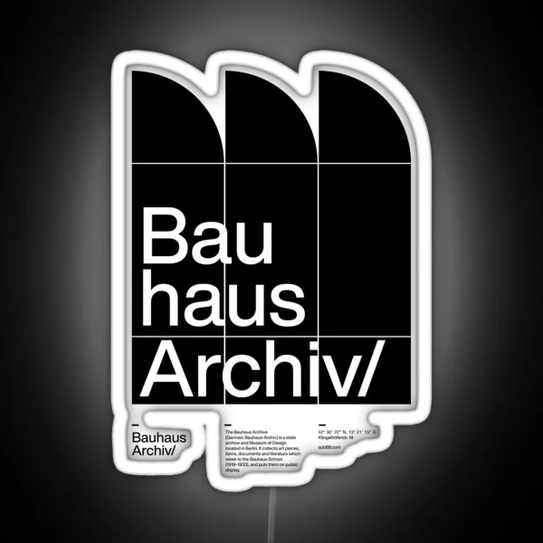 Bauhaus Archiv RGB Neon Sign