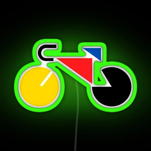 Bauhaus Bicycle RGB Neon Sign