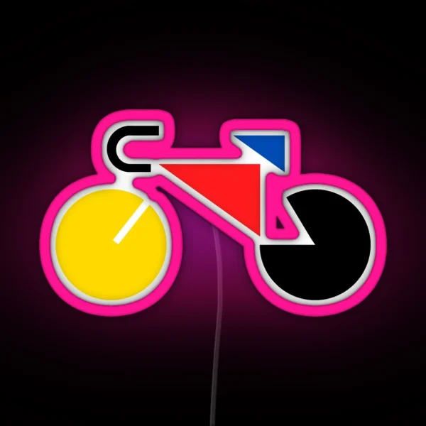 Bauhaus Bicycle RGB Neon Sign