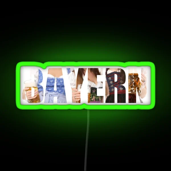 Bavaria Dirndl RGB Neon Sign