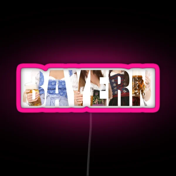 Bavaria Dirndl RGB Neon Sign