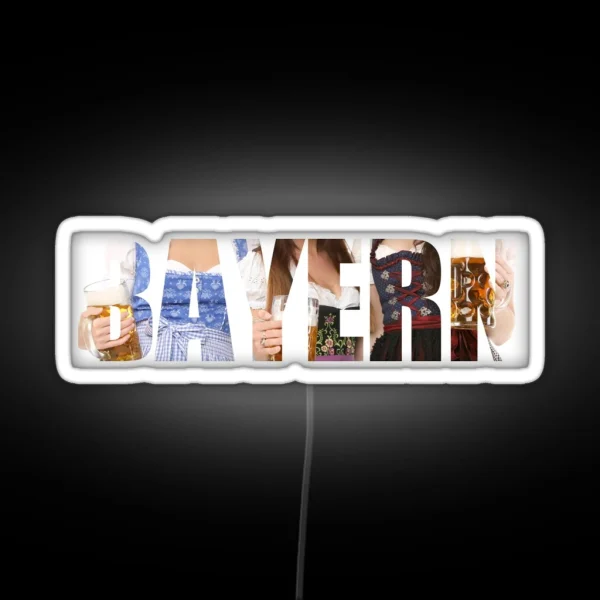 Bavaria Dirndl RGB Neon Sign