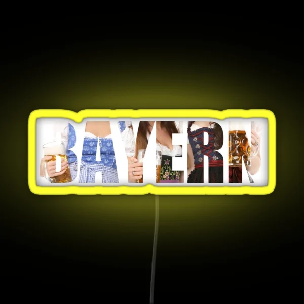 Bavaria Dirndl RGB Neon Sign