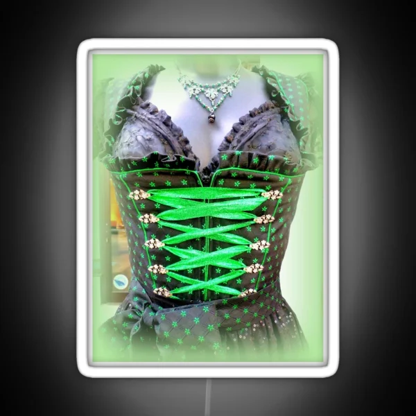 Bavarian Dirndl Detail RGB Neon Sign