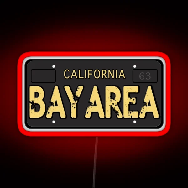 Bay Area California Old School RGB Neon Sign
