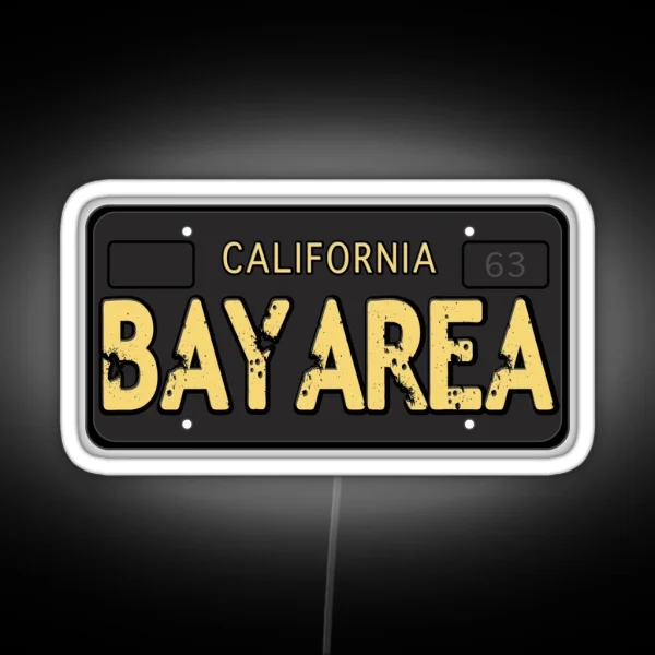 Bay Area California Old School RGB Neon Sign