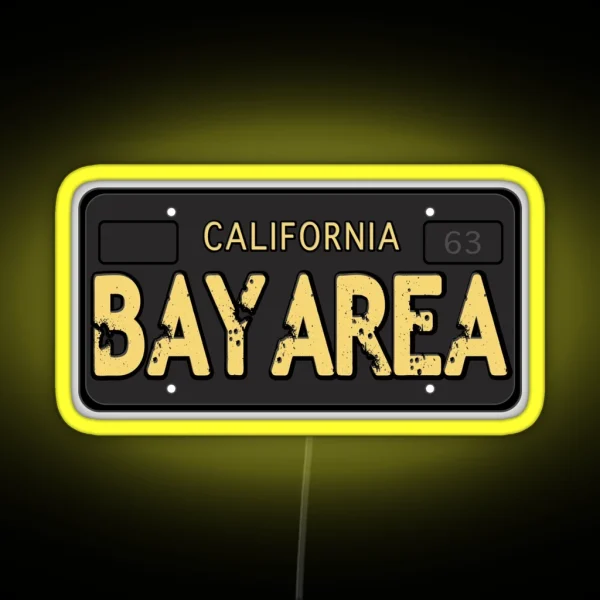 Bay Area California Old School RGB Neon Sign