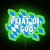Bayern Oktoberfest Wiesn Dialekt Spruch Pfiat Di God RGB Neon Sign - Image 3