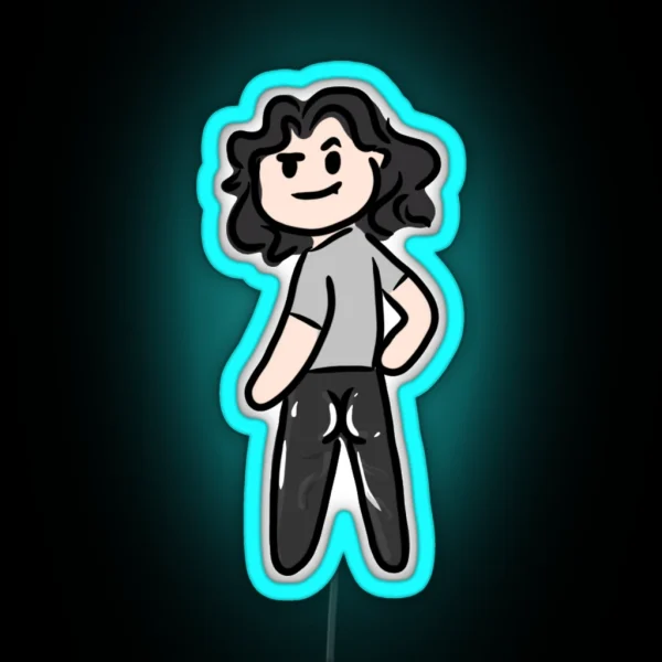 Baz And His Leather Pants RGB Neon Sign