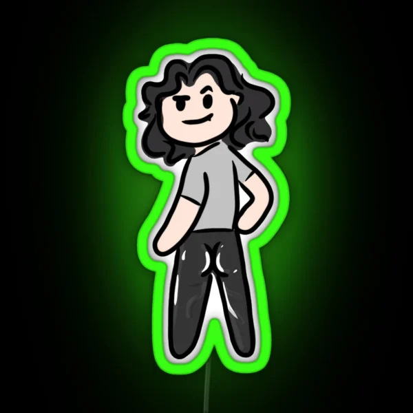 Baz And His Leather Pants RGB Neon Sign
