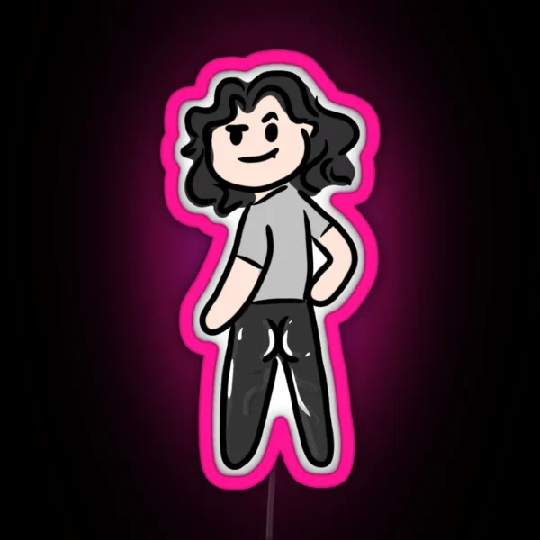 Baz And His Leather Pants RGB Neon Sign