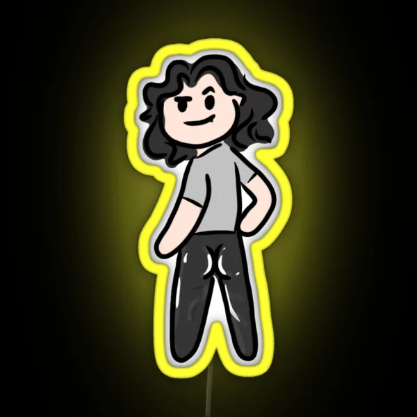 Baz And His Leather Pants RGB Neon Sign