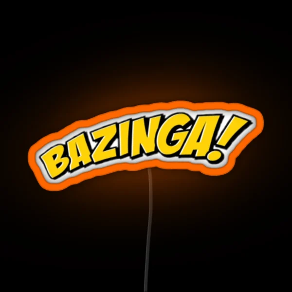 BAZINGA The Big Bang Theory RGB Neon Sign