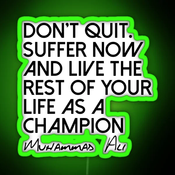 Be A Champion RGB Neon Sign