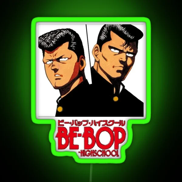 Be Bop Highschool Aesthetic Poster RGB Neon Sign