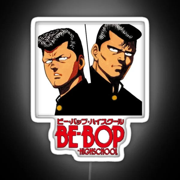 Be Bop Highschool Aesthetic Poster RGB Neon Sign