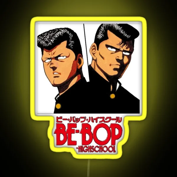 Be Bop Highschool Aesthetic Poster RGB Neon Sign