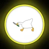 Be Do Crime Untitled Goose Art Game White RGB Neon Sign - Image 5