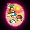 Beach Birds RGB Neon Sign