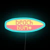Beach Bum Pink Yellow RGB Neon Sign - Image 3