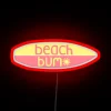 Beach Bum Pink Yellow RGB Neon Sign - Image 2
