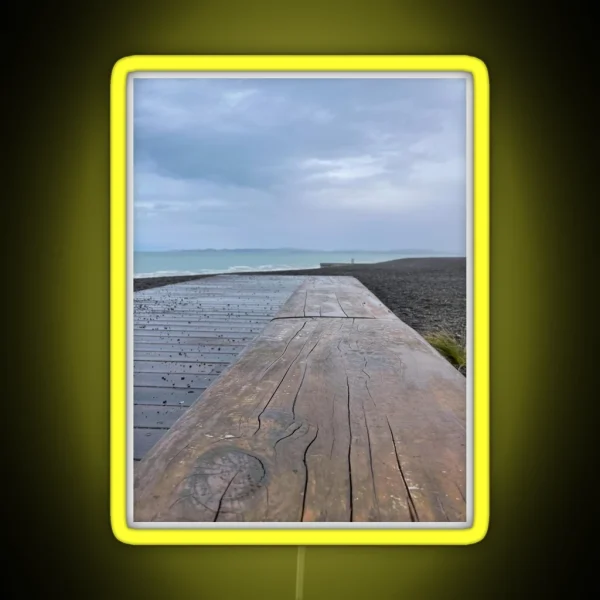 Beach Seat And Walkway RGB Neon Sign