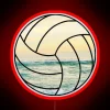 Beach Volleyball RGB Neon Sign