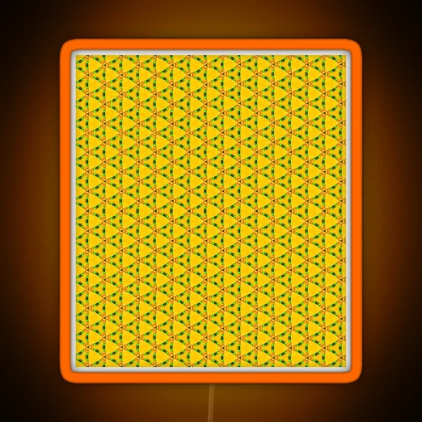 Bead Netting Triangles RGB Neon Sign