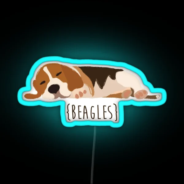 Beagles RGB Neon Sign