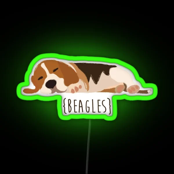 Beagles RGB Neon Sign