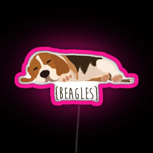 Beagles RGB Neon Sign