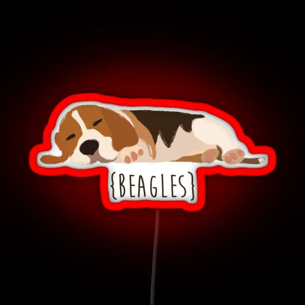 Beagles RGB Neon Sign