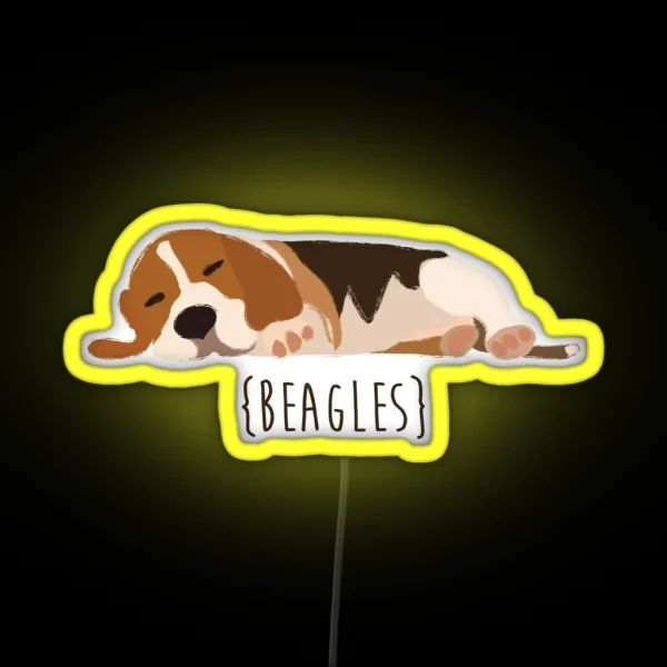 Beagles RGB Neon Sign