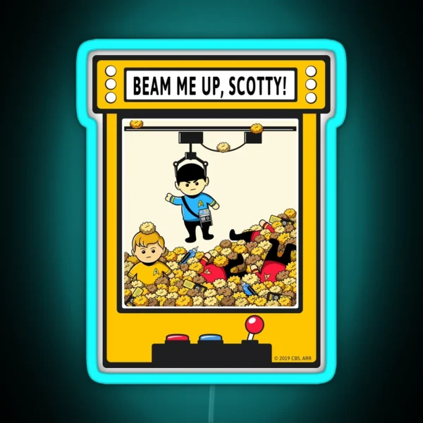 Beam Me Up Scotty RGB Neon Sign