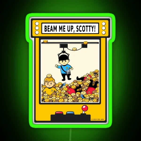 Beam Me Up Scotty RGB Neon Sign