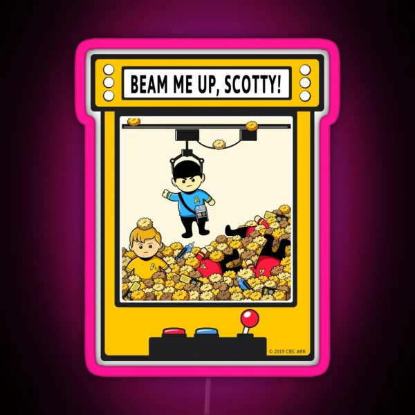 Beam Me Up Scotty RGB Neon Sign